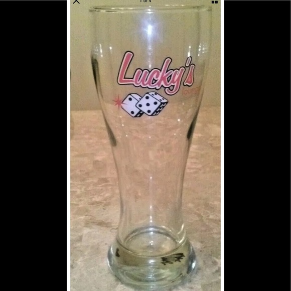 Lucky's Lounge Dice Craft 20 oz. Beer Glass - Picture 2 of 5